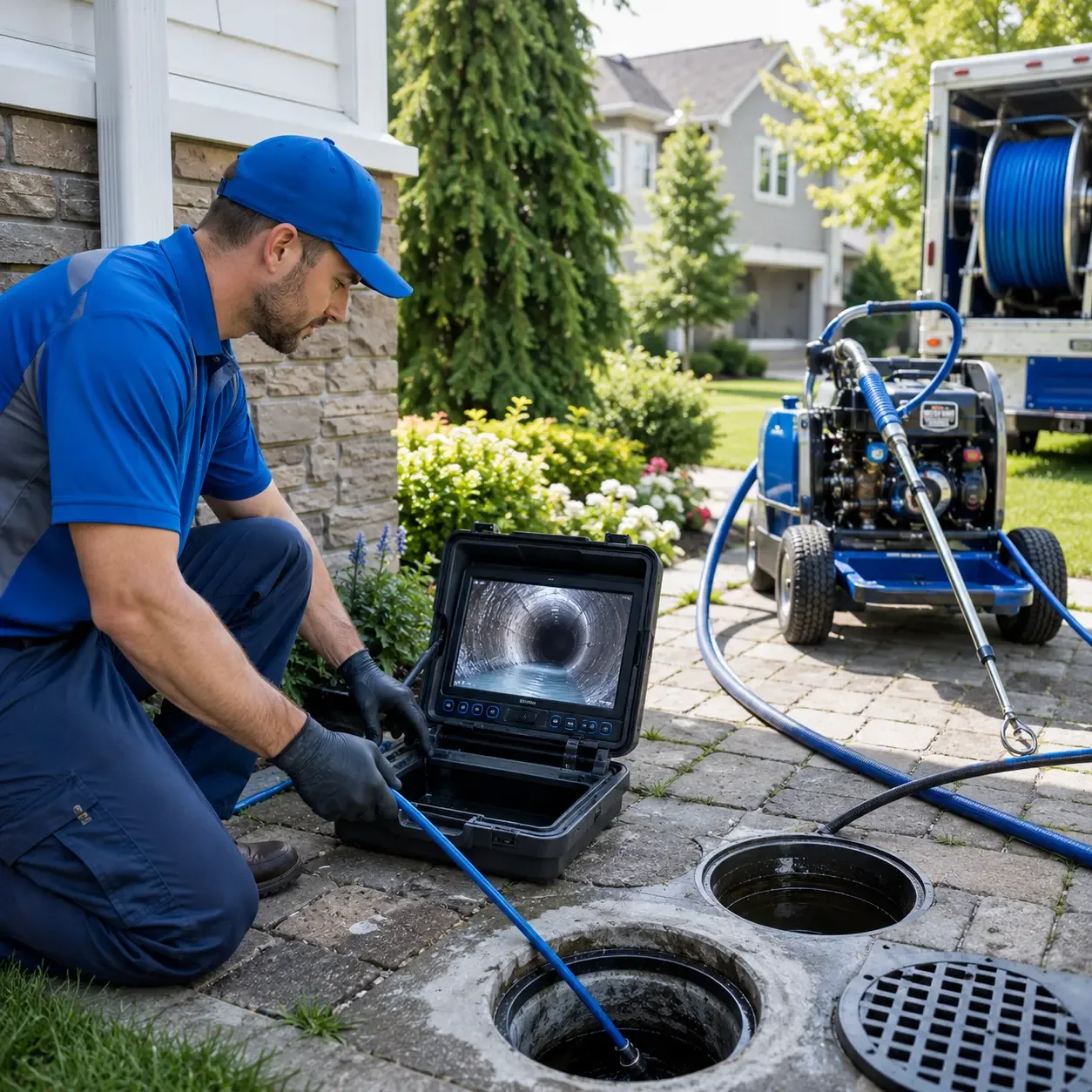 Outdoor drain cleaning professionals serving Hamburg, PA